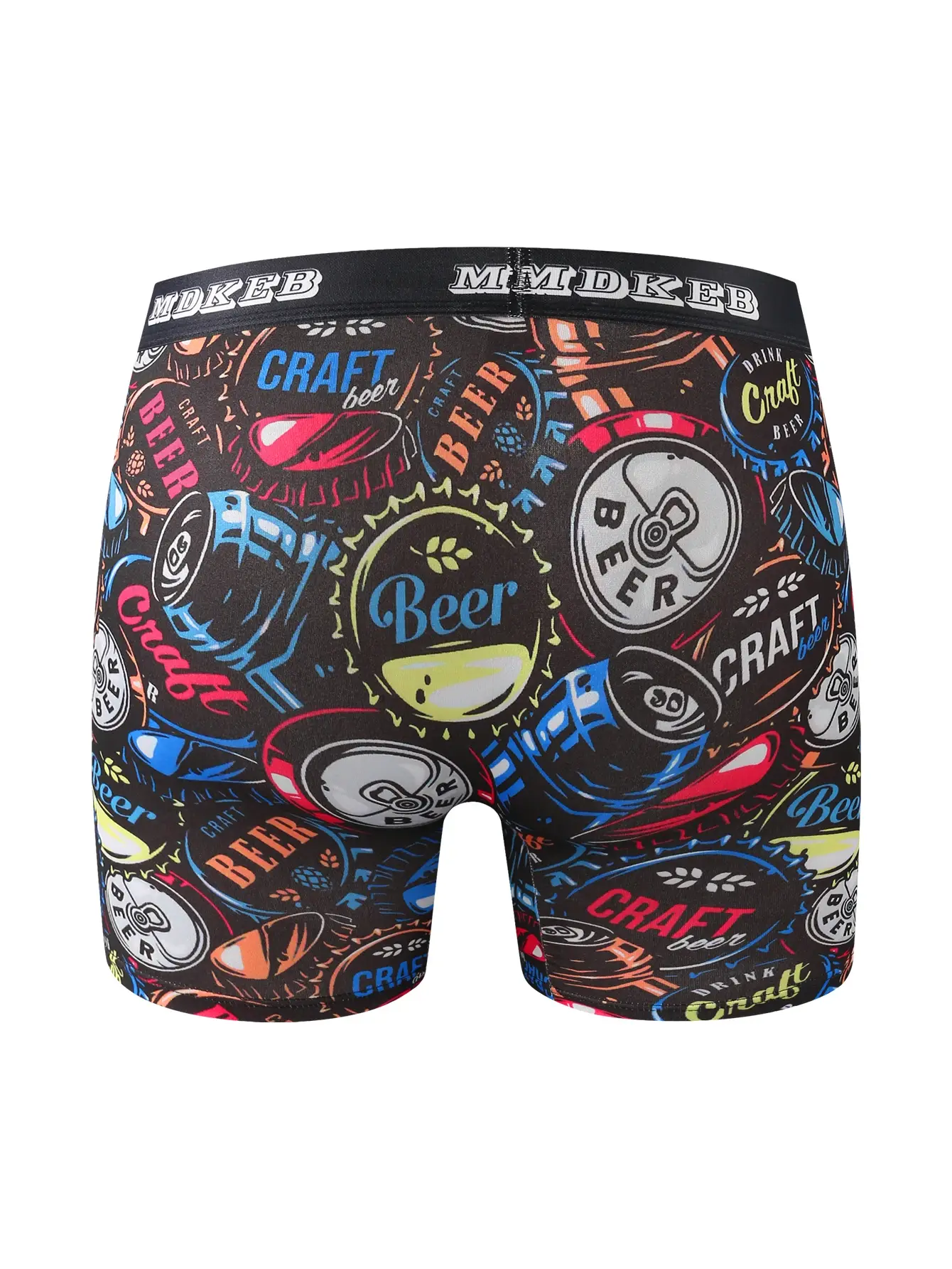 Zehnteilige gemischte lange Boxershorts mit Graffiti-Muster für Herren, atmungsaktive und bequeme, hochelastische lange Boxershorts, Boxen