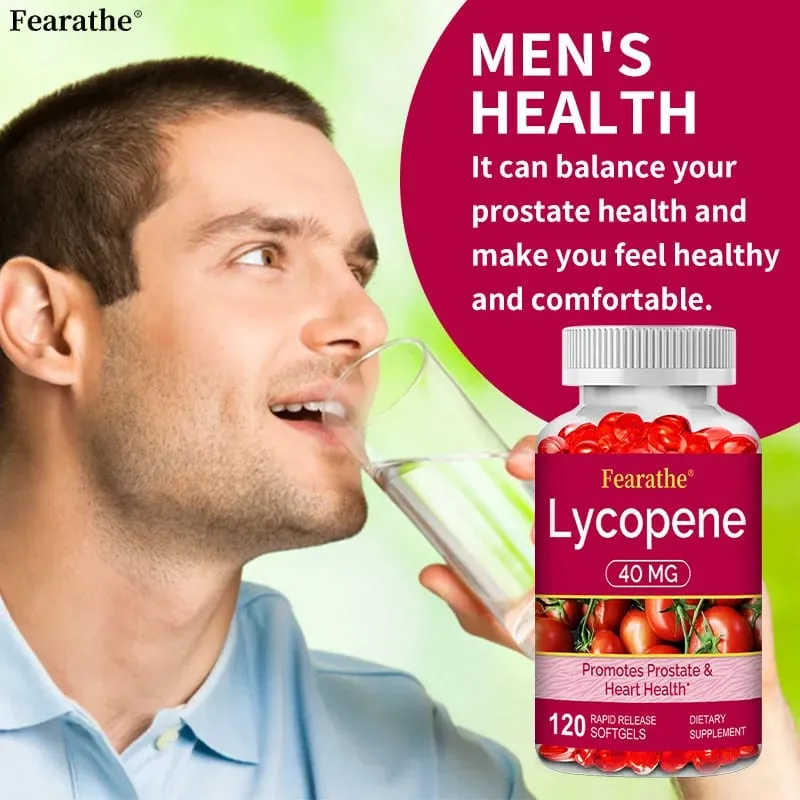 Premium Lycopene 40mg Συμπλήρωμα Διατροφής για Προστάτη Αντιοξειδωτικό Καρδιά Δέρμα & Ανοσοποιητική Υγεία Non-GMO 30/60/120 Softgels — image 4