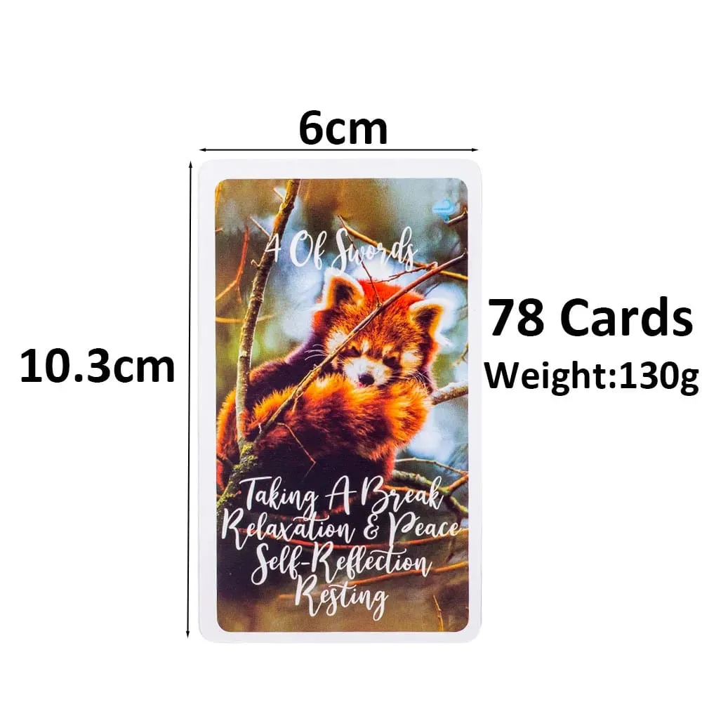 Twin Flame Awakened Path Tarot 78 kártyapakli Jelentése Oracle Card Divination Edition társasjáték 10,3*6 cm
