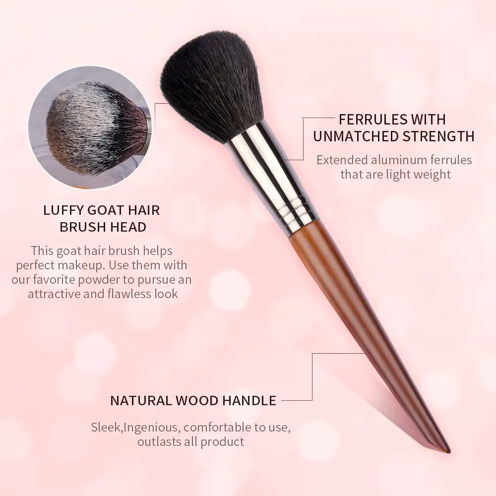Set Kuas Rias OVW Kit Kuas Rias Eye Shadow Concealer Perona Pipi Kabuki Bubuk Telur Spons Puff Kecantikan