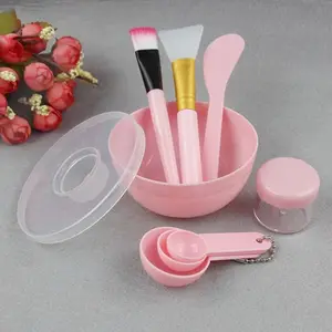 مجموعة وعاء خلط قناع الوجه DIY أداة خلط قناع الوجه مع وعاء قناع السيليكون وفرش المكياج وملعقة التجميل والعناية بالبشرة والصحة والجمال
