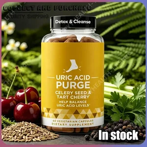 Plant-Based Antioxidant Capsules with Tart Cherry & Celery Seed Cleanse 5-in-1 Formula Daily Wellness Support 60 Capsules