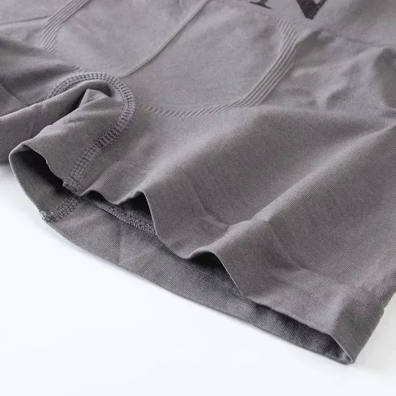 5 pièces Boxer pour hommes sous-vêtements respirants à haute élasticité short extensible en coton doux culotte confortable de couleur unie 3256812862724852