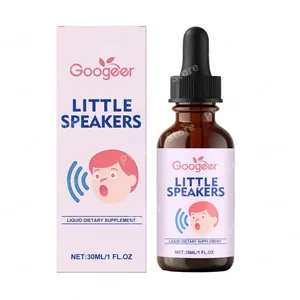 Googeer Little Speaker Suplemen Cair Vitamin B12 D3 Zeolit ​​​​Untuk Bahasa Ekspresi Verbal & Dukungan Fokus Anak-anak 30Ml