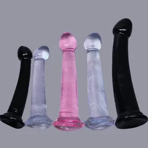 Billig TPE Transparent Anal Plug Jelly Dildo 4 Størrelser Sugekop Pik Vaginal Onani Blød Lille Penis Kvinder Mand Sexlegetøj