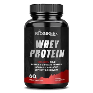 Whey Protein Capsules - Contains 6000mg of Protein - Balanced Muscle Health Boost Immunity and Support Post-exercise Recovery