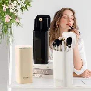 Automatische Lifting Make-up Kwasten Houder Stofdichte Make-up Borstel Houder Desktop Make-up Gereedschap Lippenstift Wenkbrauw Pen Houder Container