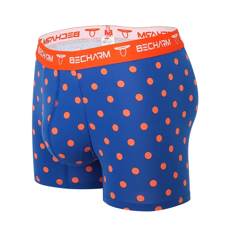 New Men's Panties Boxers Shorts Orange and Purple Large Size Set of Men Underpants Male Briefs Boxer Man Sexy Clothing Short