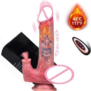 Dildo - Dildo -9-inch Telescopic Silicone Vibrating Masager for couples 10 Modes Erotic Massage Toy Safe Discreet Female Partner Pleasure