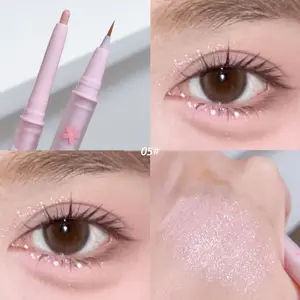 Çift Kafa Aegyo Sal Eyeliner Sıvı Aşağı Gölge Kalem Göz Vurgulayıcı Göz Farı Sopa Doğal Büyük Göz Makyajı Jel Kalem