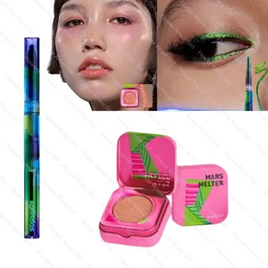 Kaleidos camaleón cara juego de maquillaje para ojos Gel delineador de ojos lápiz camaleón sombra de ojos resaltador cromo brillo polvo de diamante