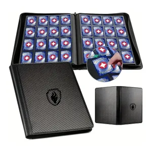 Raccoglitore per carte collezionabili da 1024 tasche Cartelle porta carte premium a 16 tasche Album di carte a caricamento laterale per carte da gioco sportive