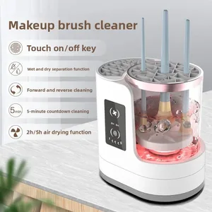 Draagbare elektrische make-upborstel Wasmachine Touch Timing Panel Fast Clean Air Dry Fit Brushes Desktop Beauty Tool Cleaner