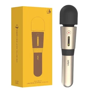 Leten Lightning 3 potent vibrador cap gran màgic AV vareta massatge massatge mugró femení estimulador de clítoris joguines sexuals per a adults per a dones