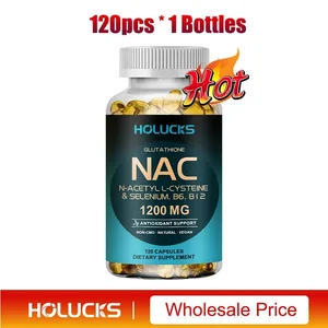 NAC Kapslar 1200mg - Stöd hudens hälsa Cellulär energi Antioxidant Detox Förbättra immuniteten Förbättra matsmältningen