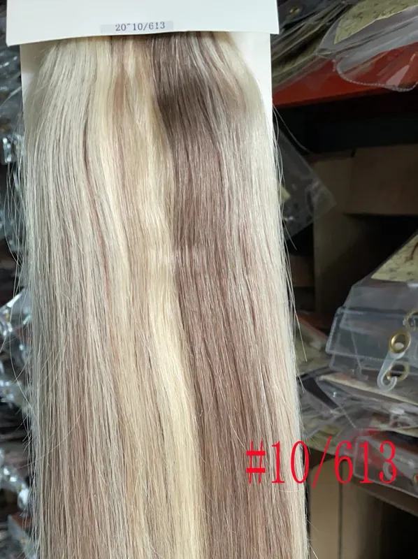 100% תוספות שיער Human Remy 16"-28" 80g-100g 3 יחידות סט 1x20 1x15 1x10 קליפס-בשלוש חתיכות אור ישר טבעי