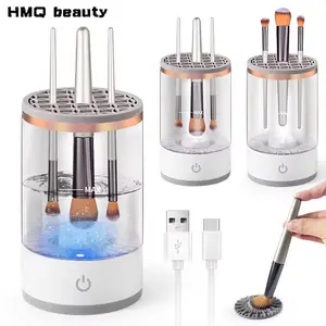 Draagbare USB make-upborstelreiniger 3 in 1 elektrische cosmetische borstels Reinigingsdroger Gereedschap Automatische wasmake-upreiniger voor vrouwen