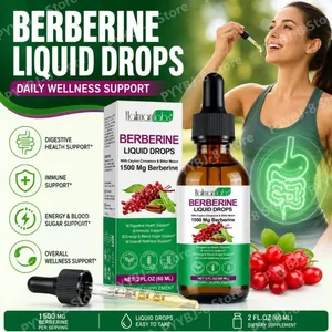 Holmanlabs Berberin Seylan Tarçınlı ve Acı Kavunlu Sıvı Damla Sindirim Sağlığı Desteği 1500 Mg Vegan GDO'suz 60 ML