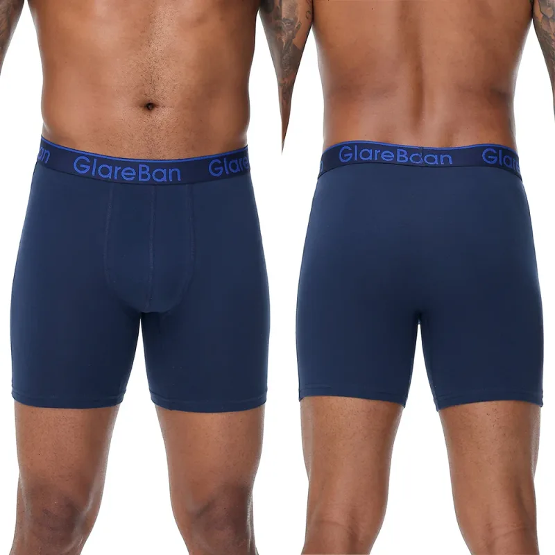 5pc ensemble mi-long coton aléatoire Boxer Shorts hommes sous-vêtements hommes caleçons pour hommes Boxershorts Slips culottes douces slips de marque