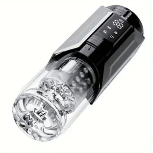 Wireless App Control Male Stroker - 8 Modes Oral Lick Simulation Powerful Thrust Function USB Rechargeable Mini Compact Size