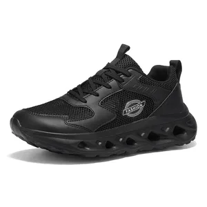 Malapad na Toe Magaan na Cushioned Walking Shoes Breathable Mesh Wide Fit Sneakers Casual Fashion Athletic Trainer para sa Araw-araw