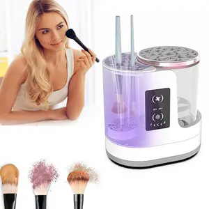 NIEUW Elektrisch 3 IN 1 make-upborstelreinigingsmachine Make-upborsteldroger Draagbare automatische USB-cosmetische borstels Cleaner Tool