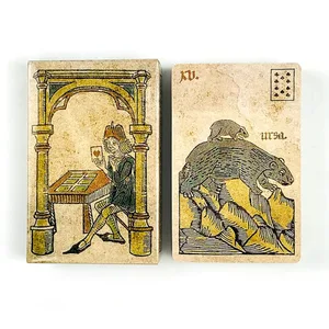 Oracle Cards Freizeit-Unterhaltungskarten, Familientreffen, Wahrsagen, Deck, Spielkartenspiel, klein, Pokergröße, Retro-Stil