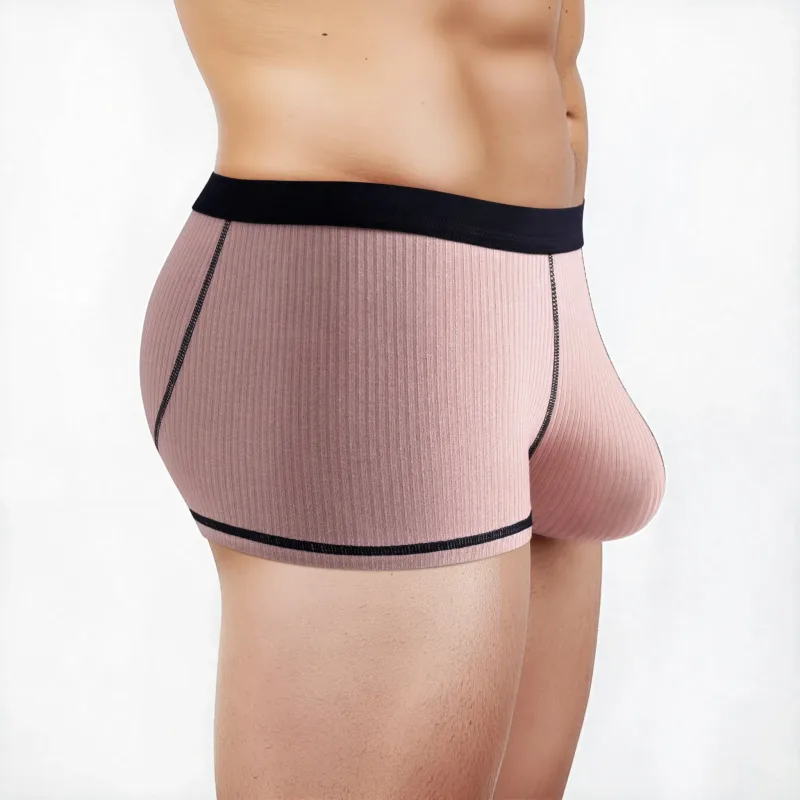 Sous-vêtement homme avec grande poche scrotale et pantalon large stretch à jambe plate