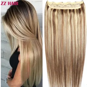 100% תוספות שיער אנושיות רמי ברזילאי 16"-24" 1 יחידות סט 100 גרם-200 גרם חתיכה אחת 5 קליפס בסטרייט טבעי