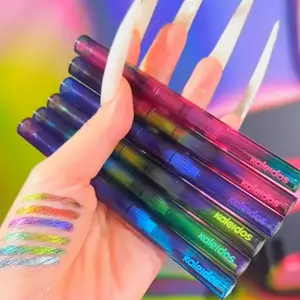 Kaleidos-lápiz delineador de ojos, Gel, resistente al agua, Color camaleón, larga duración, brillo metálico, sombras de ojos, delineador de ojos, sello, maquillaje