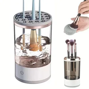 USB-stekker Draagbare elektrische make-upborstelreiniger met rubberen make-upmachine Elektrische USB-snelreiniger Reinigingsborstel Kraag Brus