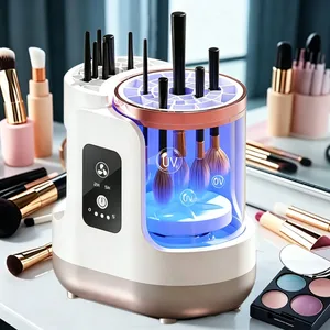 Elektrische 3 IN 1 Make-upborstel Reinigingsmachine Make-upborsteldroger Draagbare Automatische USB Cosmetische Borstels Schoner Gereedschap
