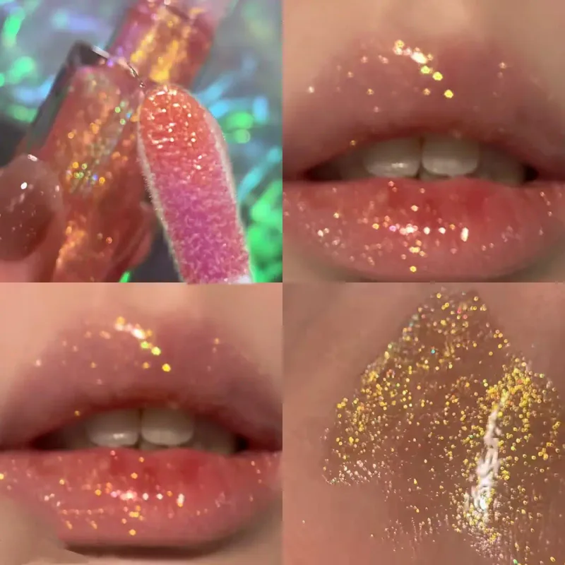 Herorange Star Shine Glitter Huulikiilto Shimmer Fine Glitter Pitkäkestoinen Kosteuttava Ei Tahmea Kiiltävä Huulimeikki