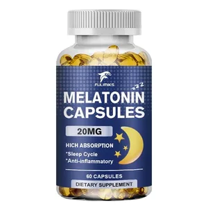 멜라토닌 20mg 수면 건강보조식품 120 딸기맛 캡슐 멜라토닌 함유 - 건강한 수면