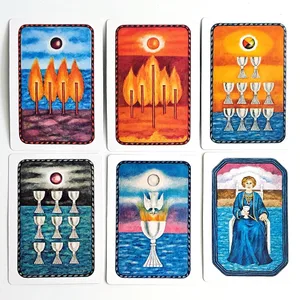 The Jungian Tarot Deck in Rigid Box 78 dobbeltpregede kort for aktiv fantasi Jung Archetypes Psychology