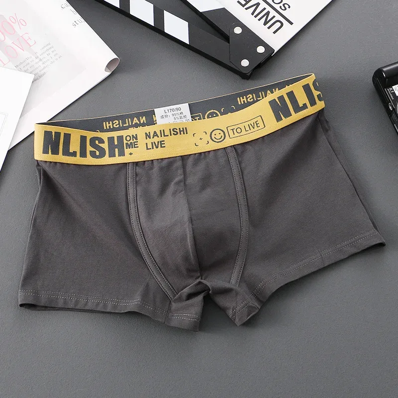 [Bloom the love] Brand Solid 1pcs/3pcs Boxer Men Underwear Cotton Boxershort Mens Boxers Man Cuecas Masculina Size M-3XL nl-112