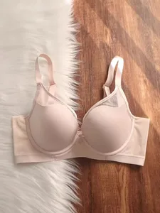 Nagy méretű, zökkenőmentes, vékony Push Up fehérnemű női, nagy mellű, kisebbnek tűnő, megereszkedésgátló puha, dróttal ellátott melltartó