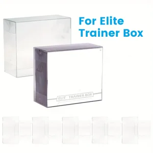 5/10 pcs ETB Plastic Protective Cases for Elite Trainer Box – 360° Clear View Anti-Scratch Dustproof Durable PET Card Storage