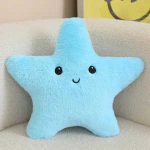 다섯개 스타 바다 스타 플러시 스타 베개 여러 색상 스타 인형 봉제 인형 홈 소파 침실 쿠션 선물 친구를위한