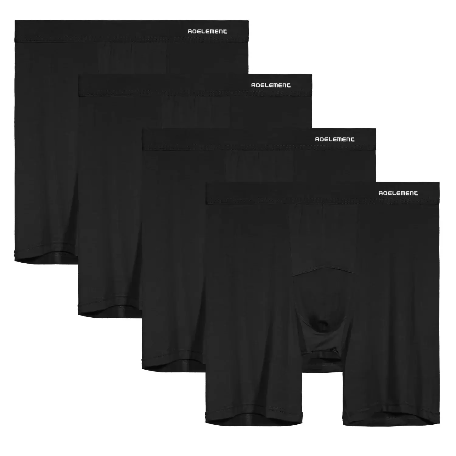 Caleçon de sport anti-usure pour hommes, sous-vêtement extensible, cinq quarts, boxer Modal, boxer long de course à séchage rapide