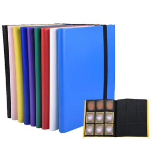 Raccoglitore di carte Album di carte collezionabili a 9 tasche con 360 tasche per carte standard Cartella di raccolta di carte con caricamento laterale per carte da gioco PTCG