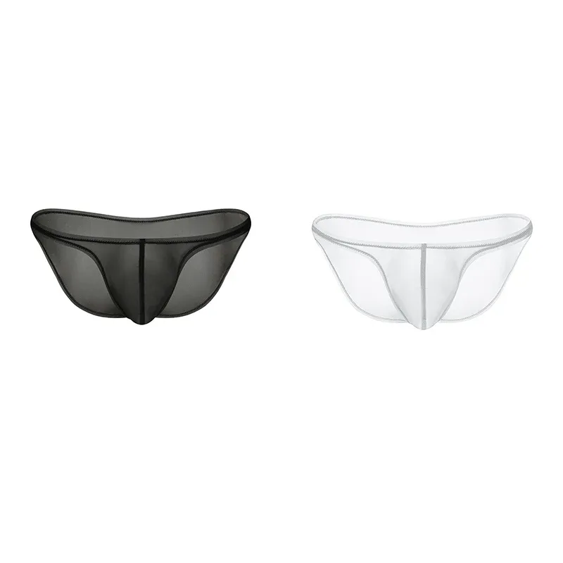 Herenondergoed Delicate ijszijde transparante driehoekige slipje Persoonlijkheid lage taille slip