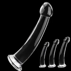 Dildo transparent realist ventuză puternică fără vibrator Masturbator pentru femei Anal realist jucării sexuale pentru femei Sex Shop 18