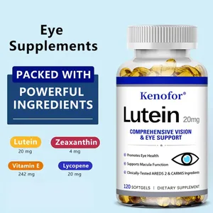 Luteinkapslar - med zeaxantin och vitamin E - Kraftfull antioxidant Ögonhälsa förbättra synhälsan - 120 kapslar