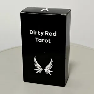 10.3*6cm - Dirty Red Tarot Deck 78 Pcs Tarot Cards Channel Energy Through Bold Strokes and Striking Contrasts