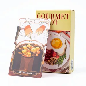 10,3*6 cm gourmet tarotkortstokk 78 stk. spådomsskjebne Tarot orakelkort Festunderholdning brettspillkort